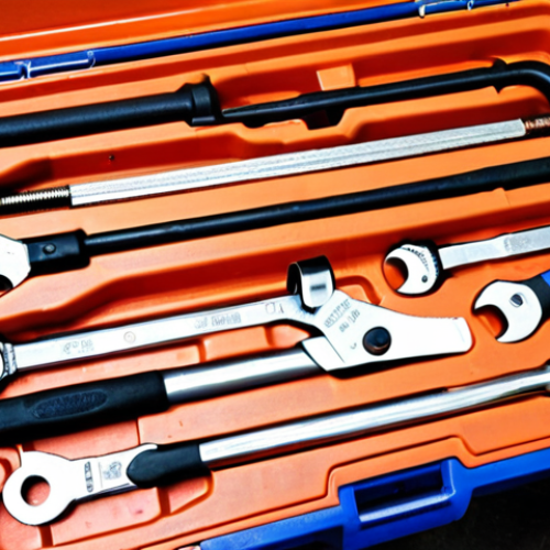 **Image Prompt:** A well-organized toolbox filled with high-quality plumbing tools, including chrome-vanadium wrenches (both adjustable and fixed), a copper pipe cutter, and a PVC pipe cutter. Focus on the quality and ergonomics of the tools. The background should be a typical Italian workshop setting.